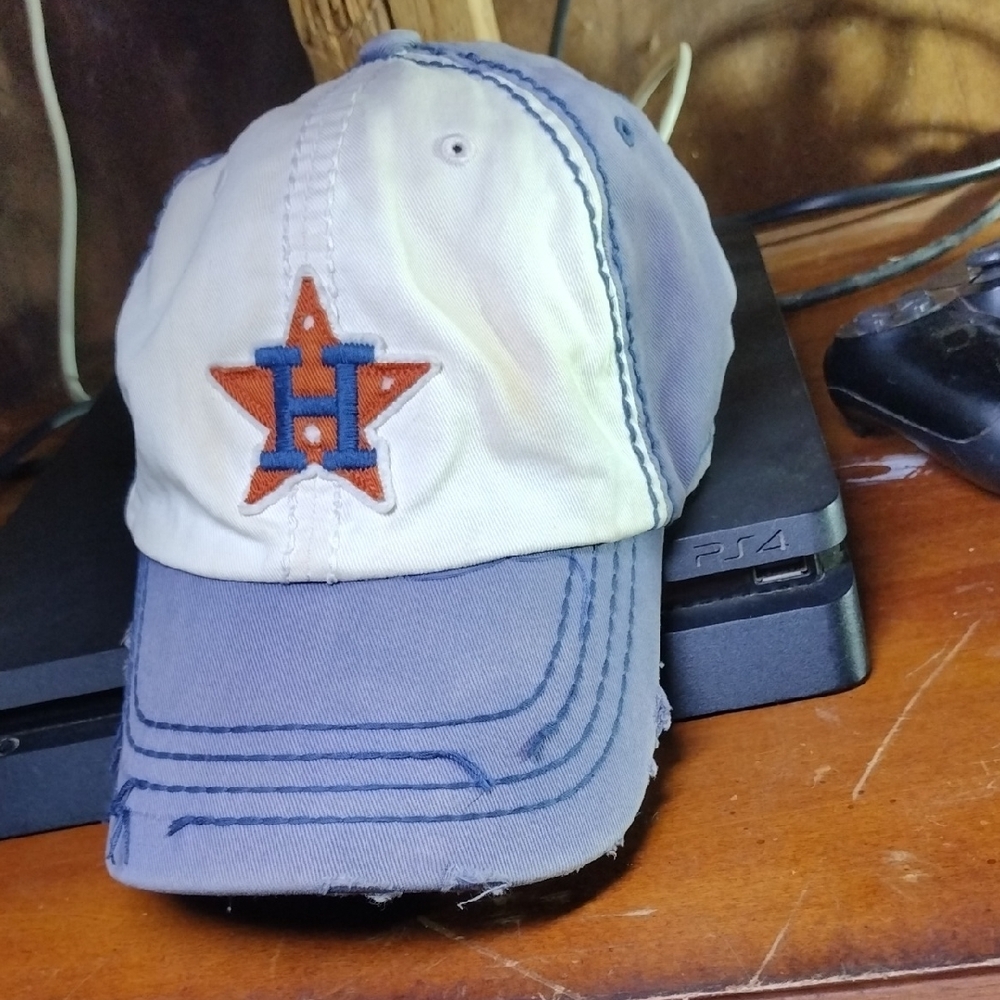 Houston Astros Extra Large Non Adjustable Baseball Cap - Early 2000's